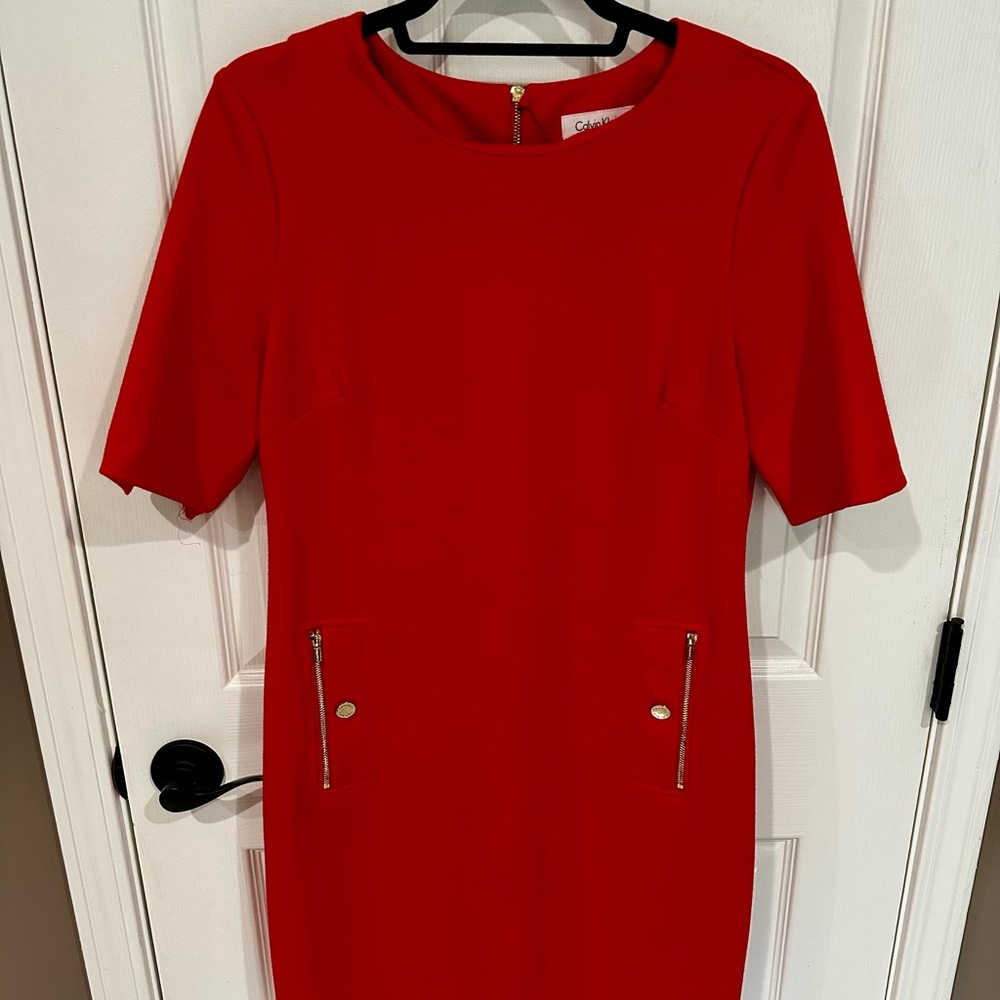 Calvin Klein Red Women's Dress